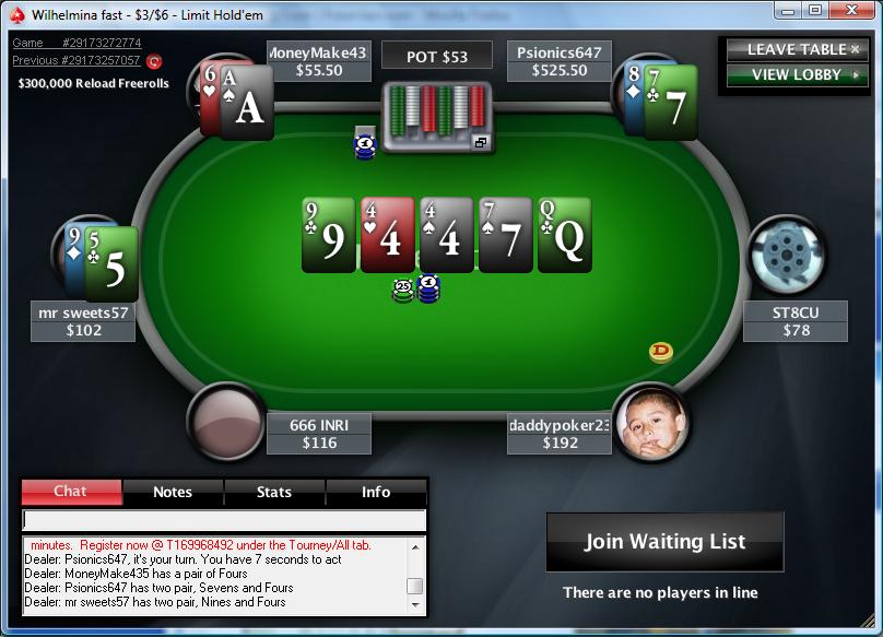 pokerstars gameplay