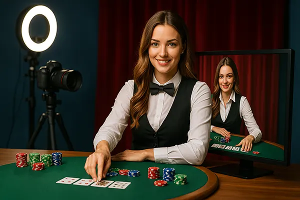 Streaming poker session